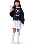 KARL LAGERFELD KIDS Bluza de trening cu imprimeu logo - Alb/Negru