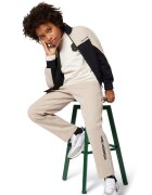 KARL LAGERFELD KIDS Bluza de trening cu logo si fermoar - Negru/Maro nisip