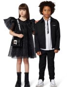 KARL LAGERFELD KIDS Camasa cu logo - Alb optic