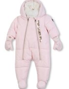KARL LAGERFELD KIDS Costum de zapada cu imprimeu logo - Auriu/Roz deschis