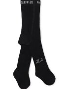 KARL LAGERFELD KIDS Dres cu logo - Alb/Negru