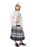 KARL LAGERFELD KIDS Fusta evazata cu imprimeu - Alb/Gri antracit