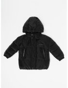 KARL LAGERFELD KIDS Geaca cu buzunare cu fermoar - Negru stins