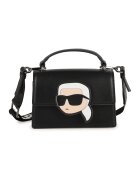 KARL LAGERFELD KIDS Geanta crossbody cu logo - Negru