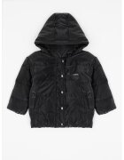 KARL LAGERFELD KIDS Karl Lagerfeld - Geaca cu aspect mattlasat - Negru