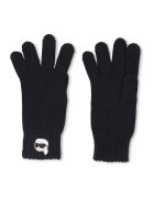 KARL LAGERFELD KIDS Manusi cu logo - Negru