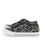 KARL LAGERFELD KIDS Pantofi sport cu logo - Alb/Negru