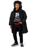 KARL LAGERFELD KIDS Pulover cu model in dungi - Alb fildes/Negru