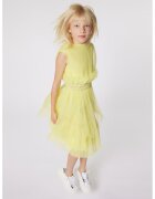 KARL LAGERFELD KIDS Rochie evazata cu aplicatii cu tul - Galben