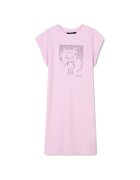 KARL LAGERFELD KIDS Rochie fete Z30456 46 - Bumbac organic/Modal - Roz - Roz