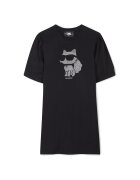 KARL LAGERFELD KIDS Rochie fete Z30458 09 - Bumbac organic/Modal - Negru - Negru