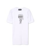 KARL LAGERFELD KIDS Rochie fete Z30458 10 - Bumbac organic/Modal - Alb - Alb