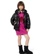 KARL LAGERFELD KIDS Rochie sport cu aplicatii cu paiete - Fucsia