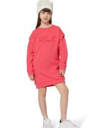 KARL LAGERFELD KIDS Rochie sport cu broderie logo - Coral