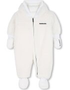 KARL LAGERFELD KIDS Salopeta pufoasa cu gluga - Alb fildes