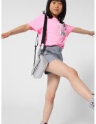 KARL LAGERFELD KIDS Tricou cu imrpimeu grafic si logo - Roz pastel/Negru stins/Alb optic