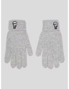 Karl Lagerfeld Manusi cu logo Ikonik - Gri deschis