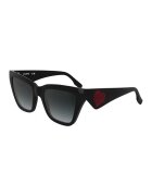 Karl Lagerfeld Ochelari de soare cat-eye cu lentile in degrade - Rosu/Negru