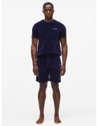 Karl Lagerfeld Pantaloni scurti de pijama de catifea - Bleumarin