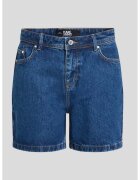 Karl Lagerfeld Pantaloni scurti din denim - cu talie medie - Albastru inchis