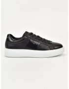 Karl Lagerfeld Pantofi din piele cu aspect de piele de crocodil - Negru/Alb optic