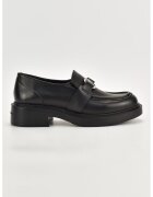 Karl Lagerfeld Pantofi loafer de piele cu logo - Negru