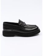 Karl Lagerfeld Pantofi loafer din piele - Negru