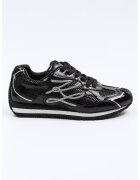 Karl Lagerfeld Pantofi sport cu detalii de piele - Negru