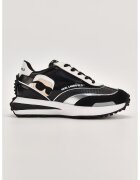Karl Lagerfeld Pantofi sport cu insertii de piele - Negru