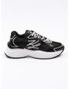 Karl Lagerfeld Pantofi sport cu insertii din piele - Alb/Negru