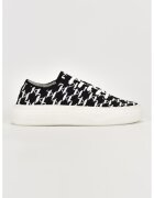 Karl Lagerfeld Pantofi sport cu monograma - Alb/Negru