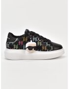 Karl Lagerfeld Pantofi sport cu strasuri - Negru