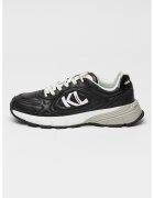 Karl Lagerfeld Pantofi sport de piele cu logo - Alb/Negru