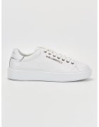 Karl Lagerfeld Pantofi sport de piele cu logo metalic - Alb