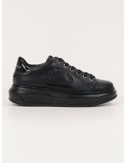 Karl Lagerfeld Pantofi sport de piele cu logo - Negru