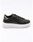 Karl Lagerfeld Pantofi sport de piele cu logo - Negru