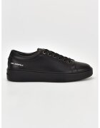 Karl Lagerfeld Pantofi sport de piele cu logo - Negru