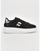 Karl Lagerfeld Pantofi sport de piele cu logo - Negru