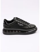 Karl Lagerfeld Pantofi sport din piele cu detalii cu logo - Negru