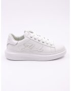 Karl Lagerfeld Pantofi sport din piele cu logo - Alb