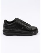 Karl Lagerfeld Pantofi sport din piele cu logo Kapri - Negru