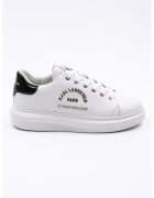 Karl Lagerfeld Pantofi sport din piele cu logo metalic - Alb