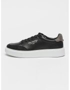 Karl Lagerfeld Pantofi sport din piele Maxi Kup - Negru/Gri deschis/Alb optic