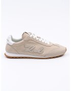 Karl Lagerfeld Pantofi sport din piele nabuc cu logo - Bej