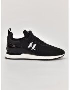 Karl Lagerfeld Pantofi sport slip-on din plasa cu garnituri din piele - Negru