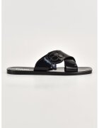 Karl Lagerfeld Papuci cu aplicatie logo - Negru