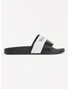 Karl Lagerfeld Papuci cu logo - Alb/Negru