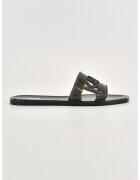 Karl Lagerfeld Papuci cu logo - Negru