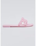 Karl Lagerfeld Papuci din cauciuc cu logo in relief - Roz pastel