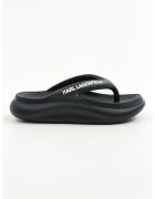 Karl Lagerfeld Papuci flip-flop cu logo - Negru